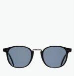 Round-Frame Acetate Sunglasses Black