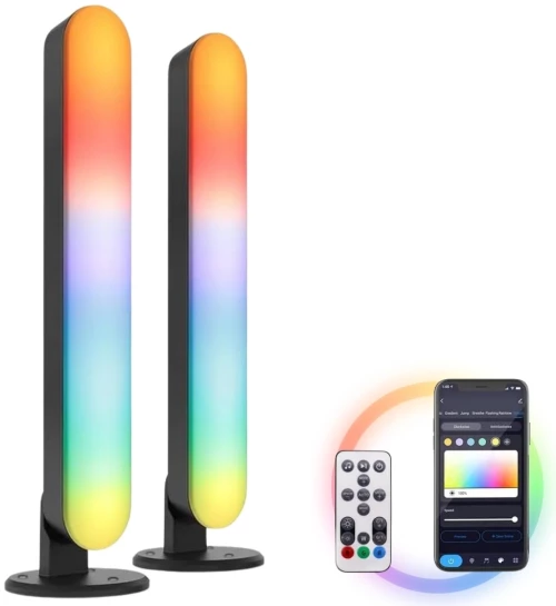 Smart LED RGB Μπάρες Φωτισμού με Τηλεχειριστήριο, App & Φωνητικό Έλεγχο - Για Gaming & TV