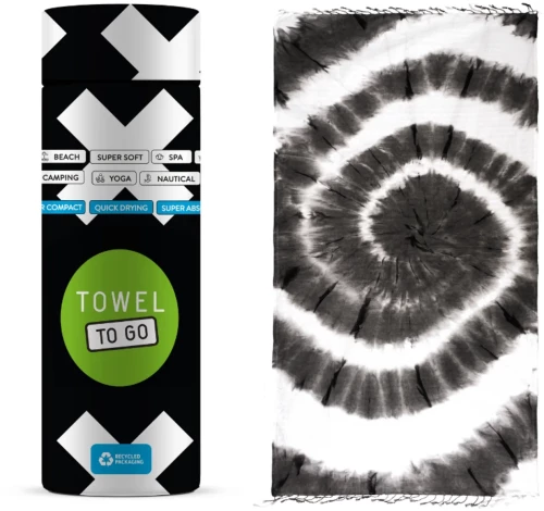 Tie Dye Πετσέτες Θαλάσσης - Black