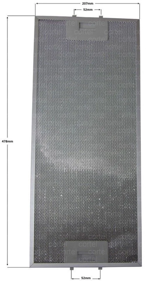 ΦΙΛΤΡΟ ΑΠΟΡΡΟΦΗΤΗΡΑ 207 mm*478mm DAVOLINE