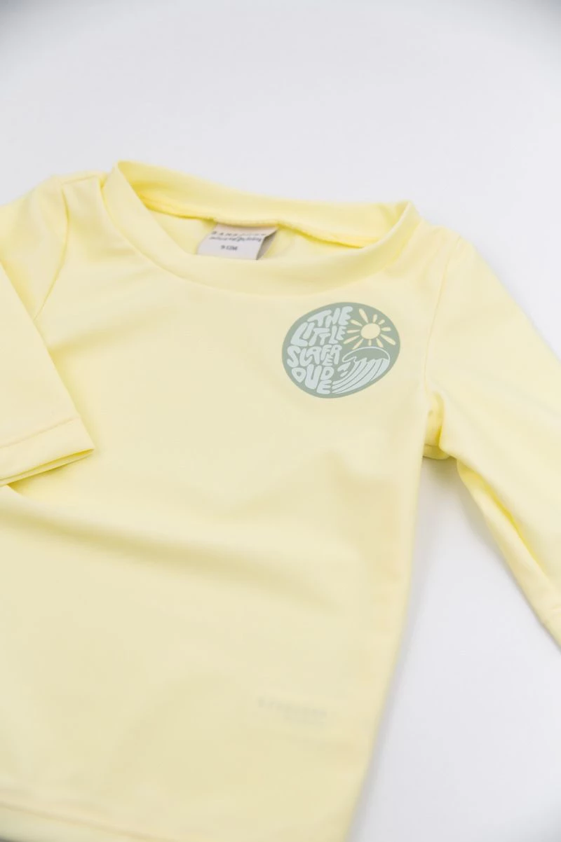 Bamboom Αντιηλιακό 3/4 Μπλουζάκι UPF50+ Logo Little Surfers