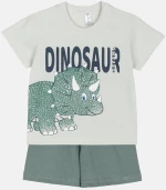 Πυτζάμα αγόρι "Dinosaur" εκρού