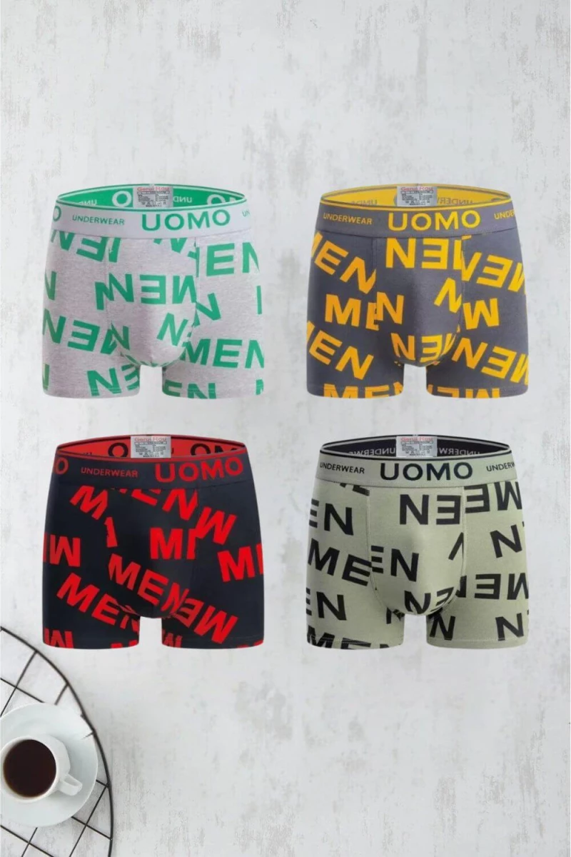 Boxer ανδρικά 4pack W6099 - ΠΟΛΥΧΡΩΜΟ