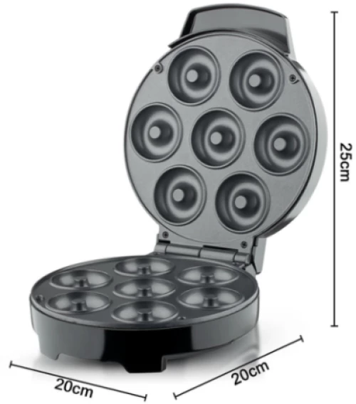 Raf Βαφλιέρα σε Στρογγυλό Σχήμα 1000W Donuts Maker R.520