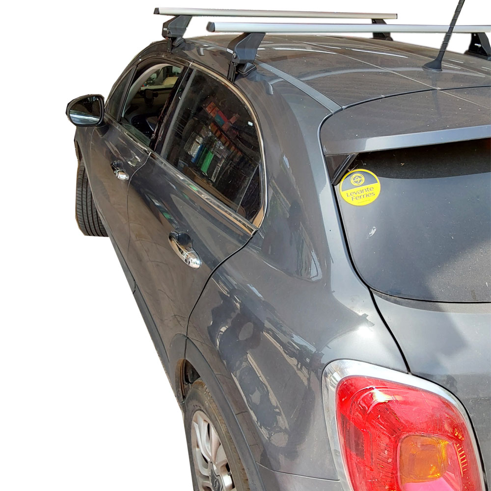 MENABO Kit Μπάρες οροφής Αλουμινίου MENABO Omega - Πόδια για Fiat 500x 215+ 2 τεμάχια ΜΠ.F500X.12