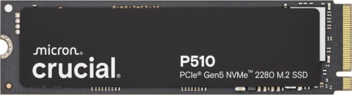 SSD|CRUCIAL|P510|1TB|M.2|PCIe Gen5|NVMe|TLC|Write speed 9500 MBytes/sec|Read speed 11000 MBytes/sec|TBW 600 TB|CT1000P510SSD8