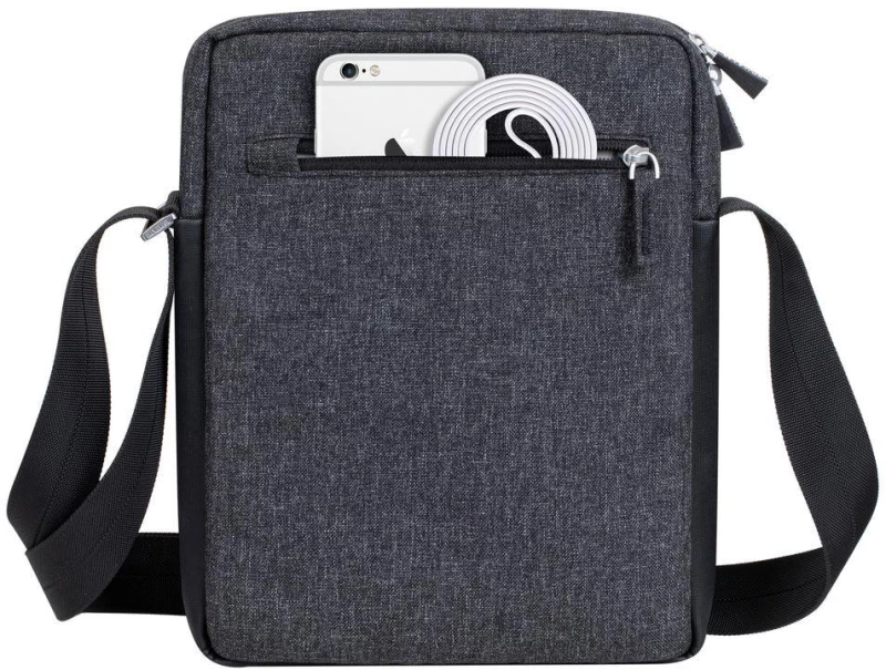 TABLET CASE CROSSBODY 11"/8811 BLACK MELANGE RIVACASE