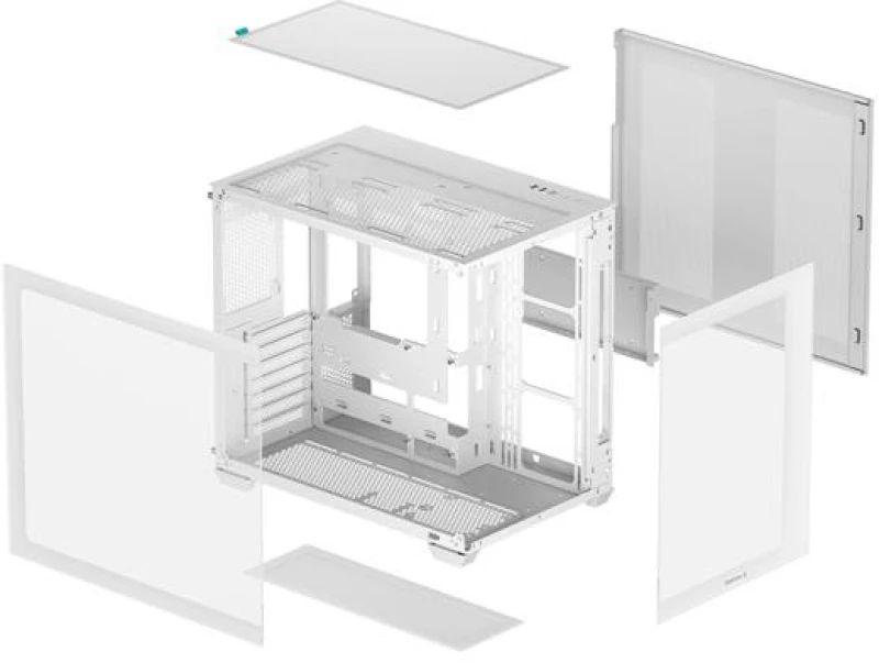 Case|DEEPCOOL|CG530 WH|MidiTower|Not included|ATX|MicroATX|MiniITX|Colour Black|CG530WH