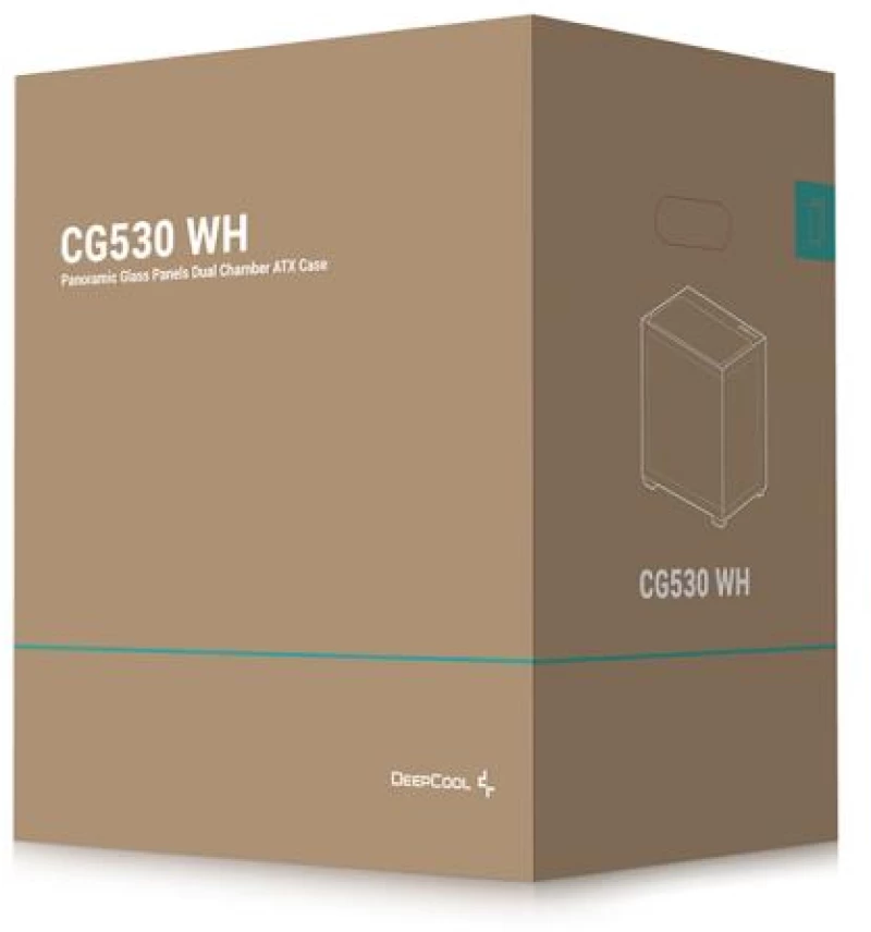 Case|DEEPCOOL|CG530 WH|MidiTower|Not included|ATX|MicroATX|MiniITX|Colour Black|CG530WH