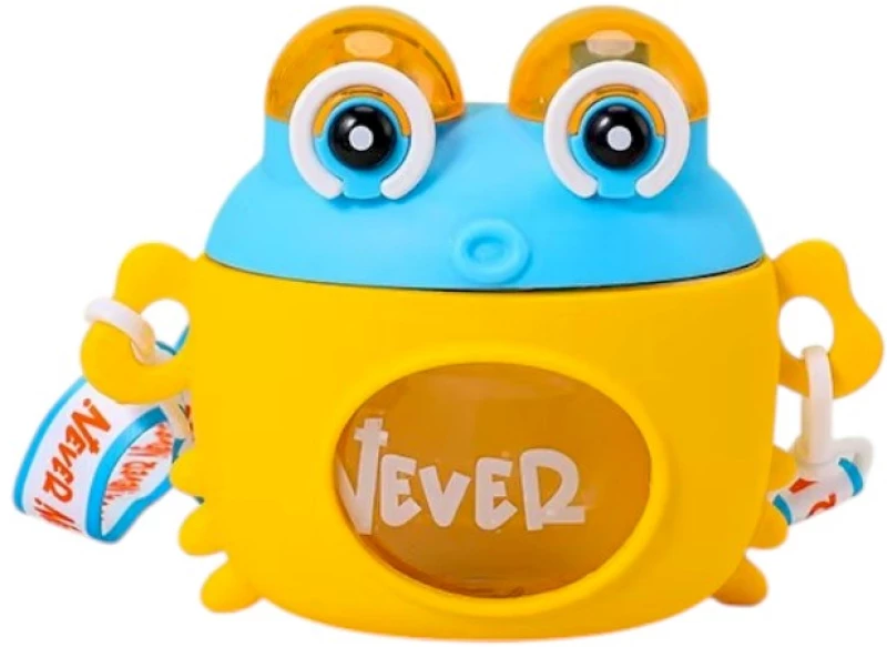 Φορητό παγούρι πλαστικό - Βατραχάκι - 600ml - 722467 - Yellow/Light Blue
