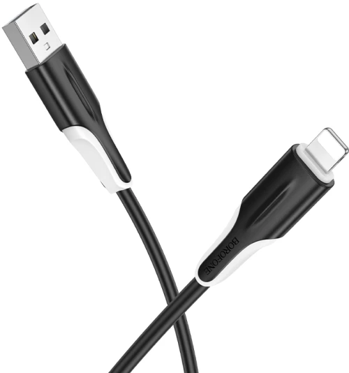 Καλώδιο σύνδεσης Borofone BX119 New USB σε Lightning 2.4A 1m Μαύρο