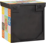 vidaXL Κομοδίνο Πολύχρωμο 40x30x40 εκ. Στερεό Ξύλο Μάνγκο
