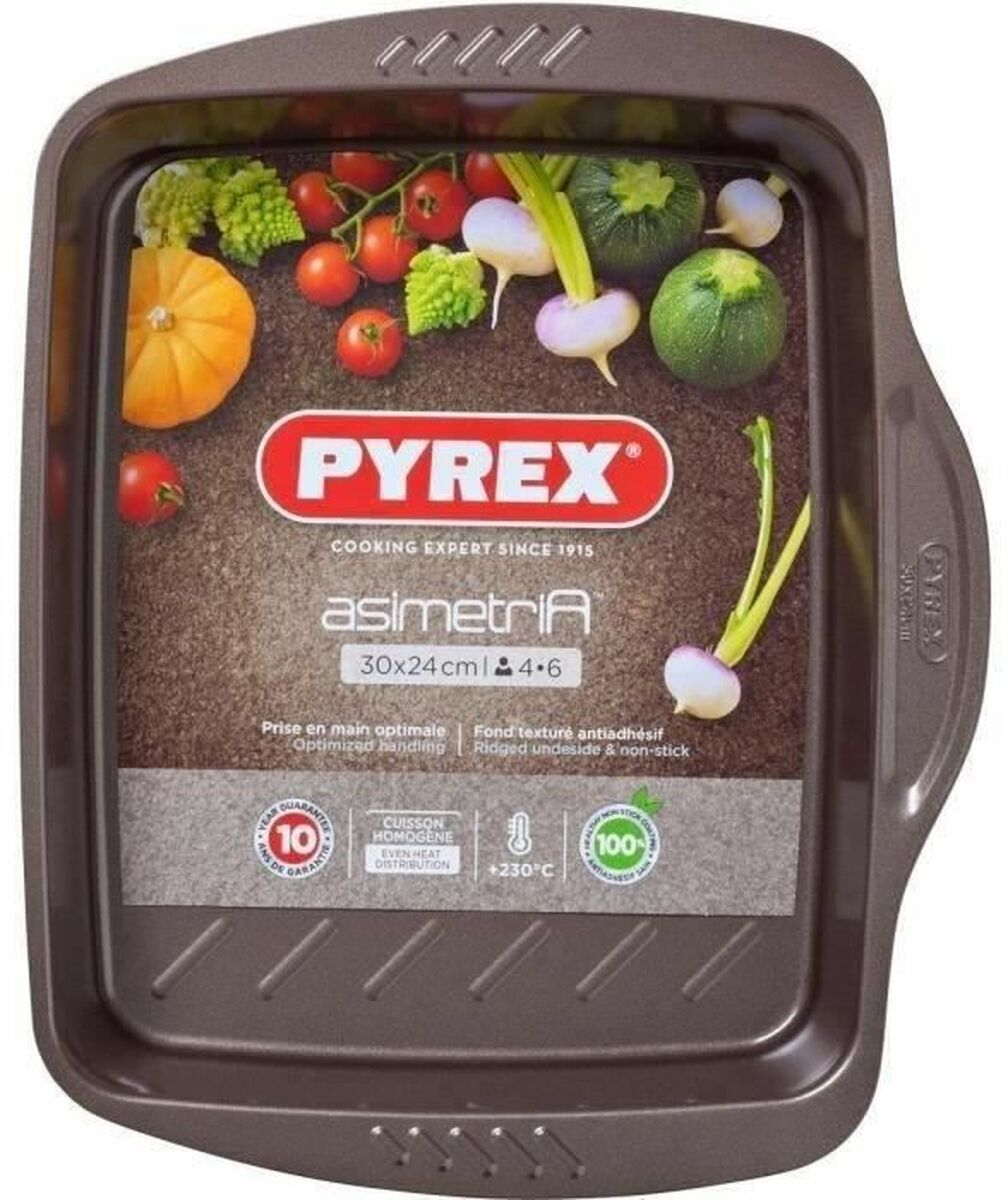 Δίσκος Φούρνου Pyrex Καφέ Μαύρο Μέταλλο