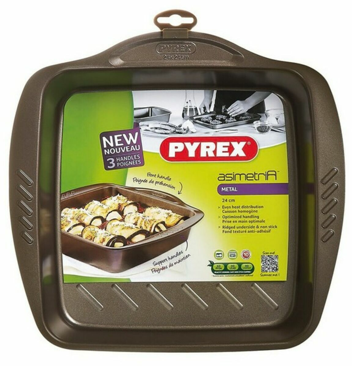 Πιάτο ψησίματος Pyrex Καφέ Μέταλλο