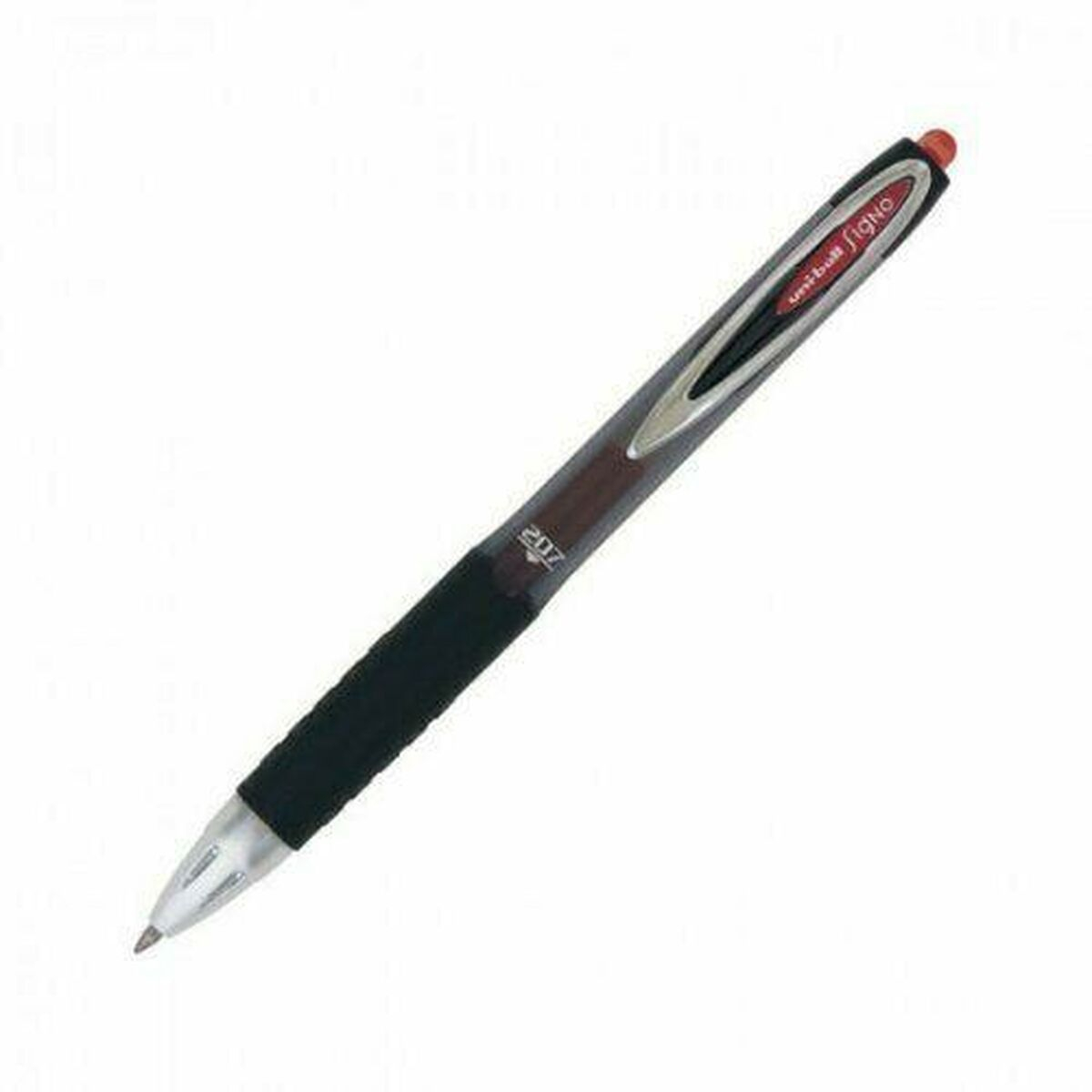 Στυλό υγρού μελανιού Uni-Ball Rollerball Signo UM-207 Κόκκινο 0,4 mm (12 Τεμάχια)