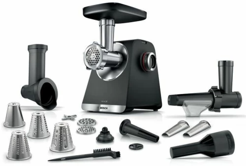 Κρεατομηχανή BOSCH Serie 6 MFWS660B Μαύρο Μέταλλο Ανοξείδωτο ατσάλι Πλαστική ύλη 500 W