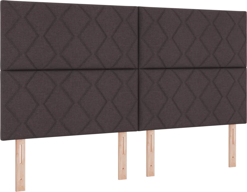 vidaXL Κρεβάτι Box Spring με Ματράκι Καφέ 180x200 εκ. Υφάσμα