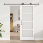 Συρόμενη Πόρτα vidaXL με Σετ Υλικών ORKDAL Λευκή 83x211 cm