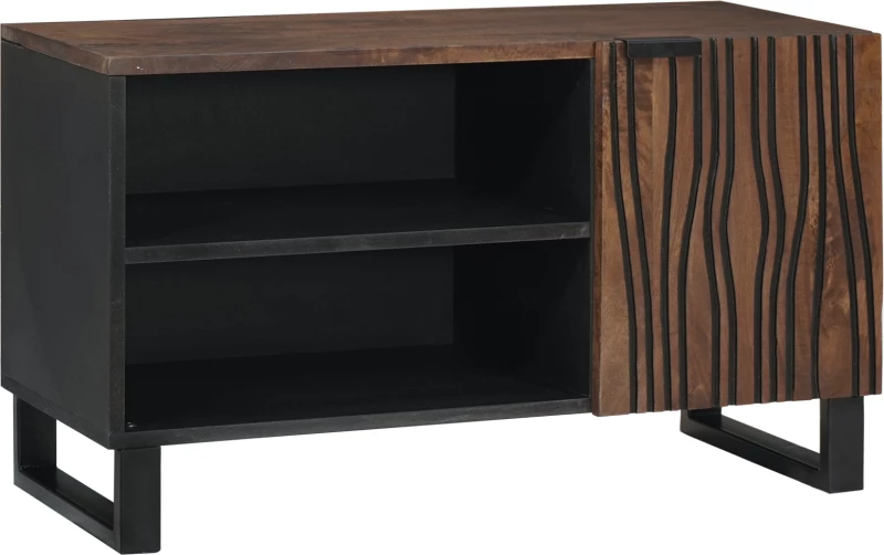 vidaXL Ντουλάπι Τηλεόρασης 80x31.5x46 cm Μασίφ Ξύλο Μανγκό&Μηχανικώς Κατασκευασμένο Ξύλο