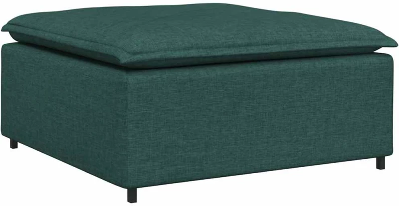 vidaXL Υποπόδιο Καναπέ Σκούρο Πράσινο 100x100x48 εκ.