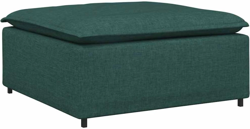 vidaXL Υποπόδιο Καναπέ Σκούρο Πράσινο 100x100x48 εκ.