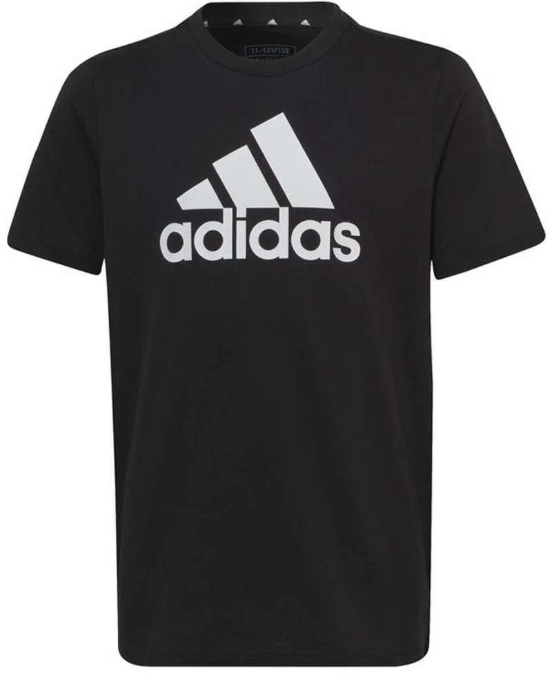 Παιδικό Μπλούζα με Κοντό Μανίκι Adidas Big Logo Μαύρο