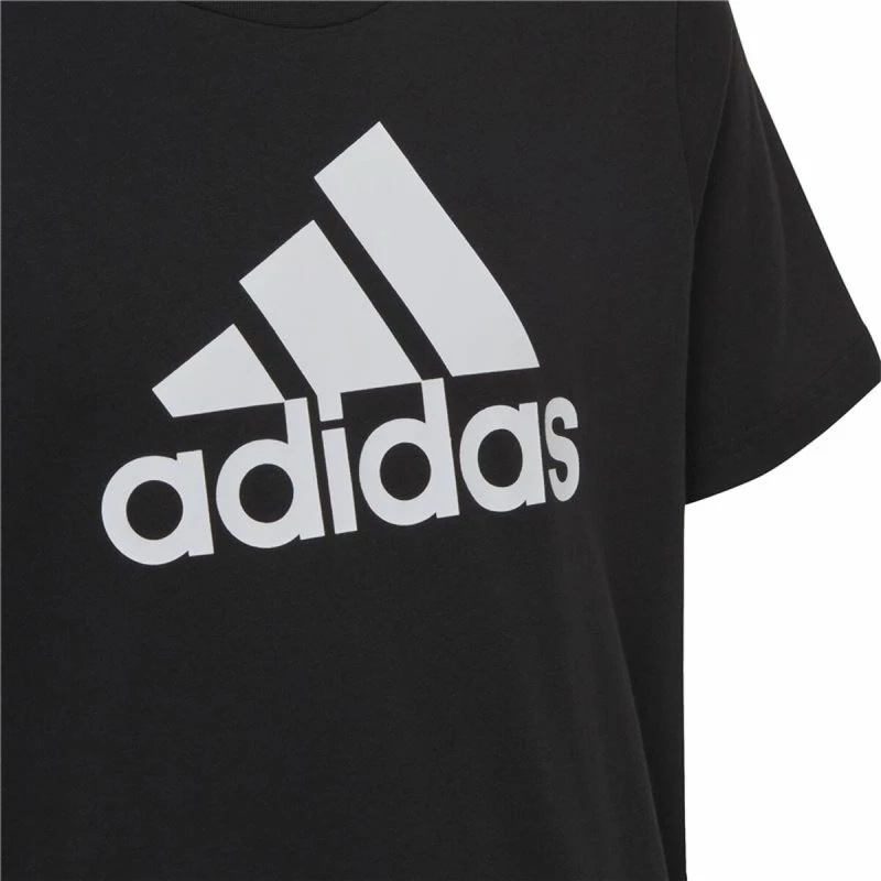 Παιδικό Μπλούζα με Κοντό Μανίκι Adidas Big Logo Μαύρο