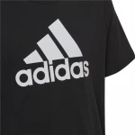 Παιδικό Μπλούζα με Κοντό Μανίκι Adidas Big Logo Μαύρο