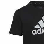 Παιδικό Μπλούζα με Κοντό Μανίκι Adidas Big Logo Μαύρο