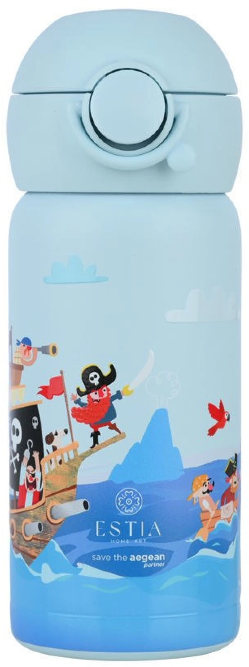ESTIA ΘΕΡΜΟΣ ΠΑΙΔΙΚΟ WONDER BOTTLE SAVE THE AEGEAN 350ml TREASURE QUEST