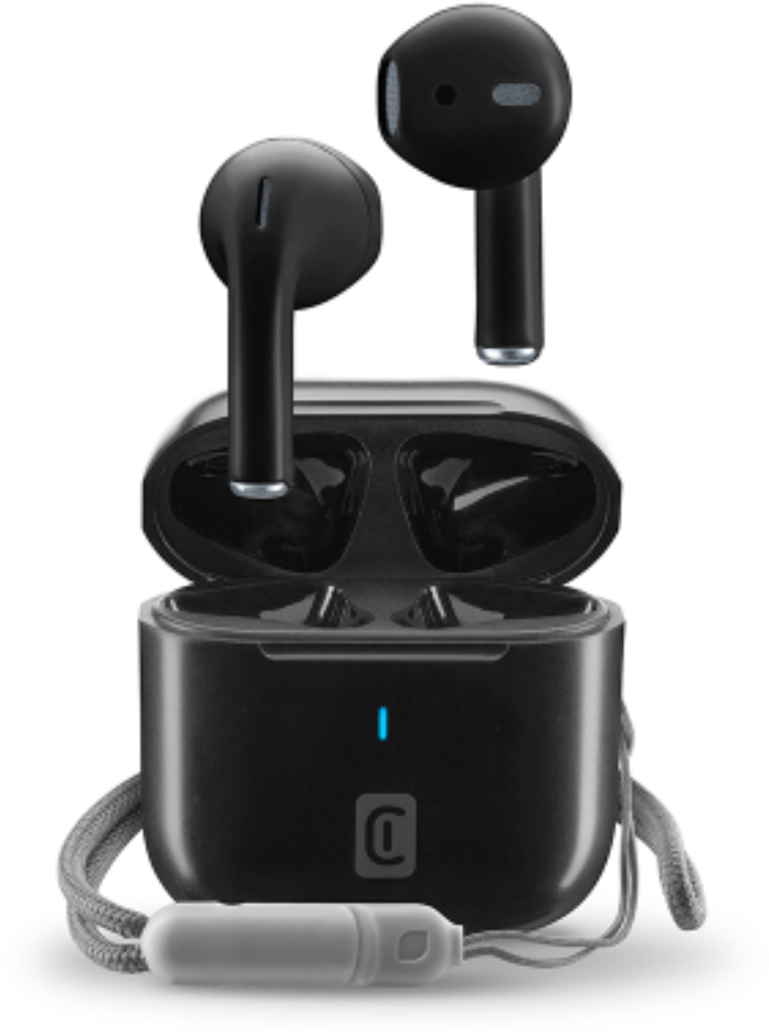 CELLULAR LINE 470073 Rize Bluetooth Ακουστικά TWS με Θήκη Φόρτισης Μαύρα