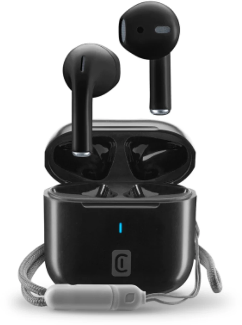 CELLULAR LINE 470073 Rize Bluetooth Ακουστικά TWS με Θήκη Φόρτισης Μαύρα