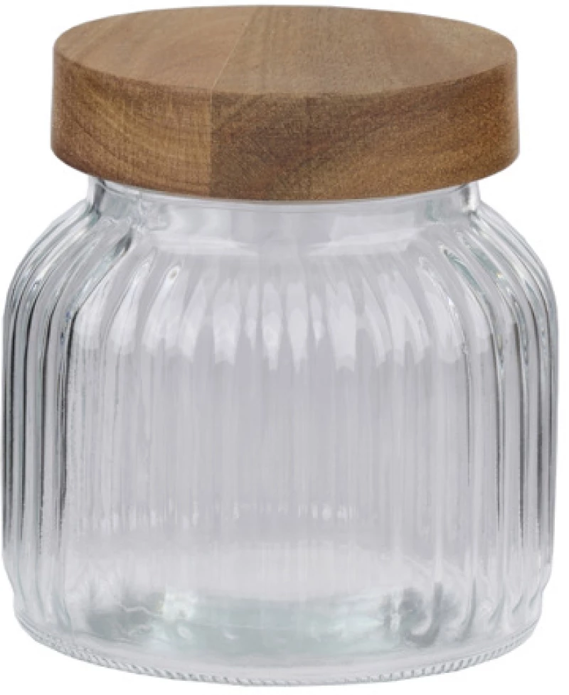 501544 ΒΑΖΟ ΑΠΟΘΗΚΕΥΣΗΣ 700ML ΜΕ ΚΑΠΑΚΙ ΞΥΛΙΝΟ ALPINA