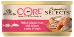 Wellness Core Signature Select Flaked Τόνος & Σολομός σε ζωμό 24 x 79gr
