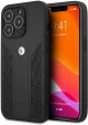 BMW Leather Black Curve Perforated Design Back Cover Θήκη προστασίας από δερματίνη – iPhone 13 Pro Μαύρο