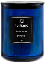 Αρωματικό Κερί "Βαμβακι" 220gr Μπλε  8x10.5εκ
