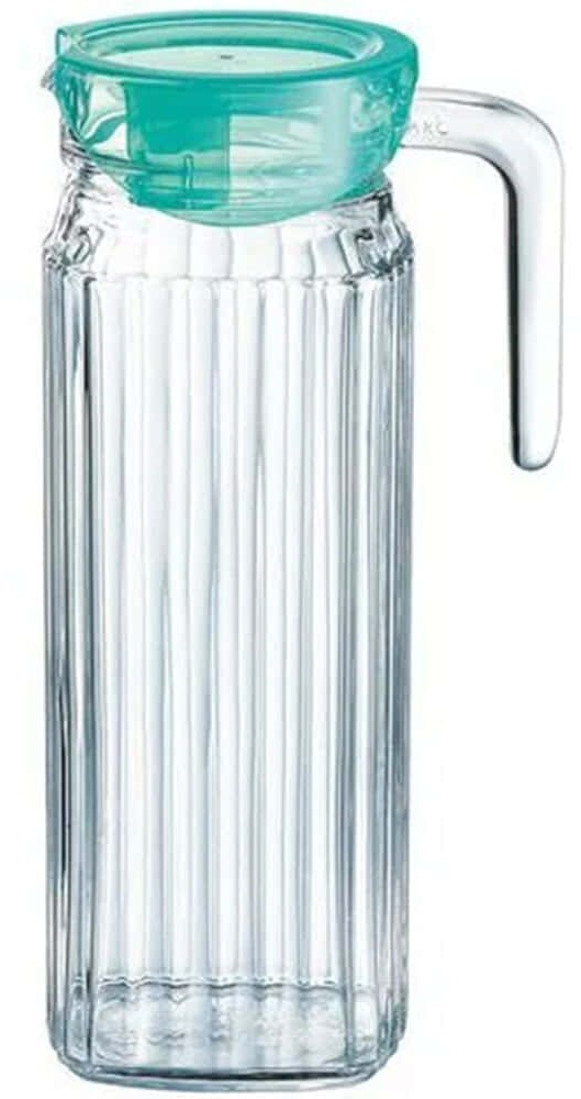 Κανάτα Με Καπάκι Keepn Box P3676 1,1lt Clear-Turquoise Luminarc Γυαλί