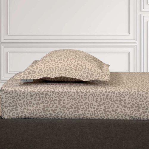 Σεντόνι 2289 Με Λάστιχο Taupe Greenwich Polo Club Single 100x235cm Βαμβάκι-Πολυέστερ