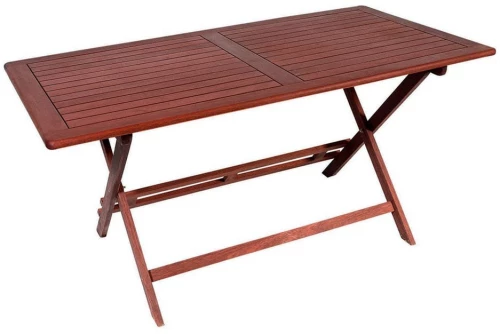 Τραπέζι Παραλ/μο 203471 Brown/Red 80χ150χ75cm