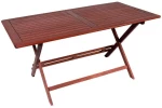 Τραπέζι Παραλ/μο 203471 Brown/Red 80χ150χ75cm