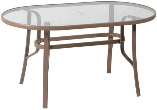 Τραπέζι Οβάλ 154559 Brown 80X140X75cm