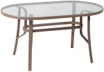 Τραπέζι Οβάλ 154559 Brown 80X140X75cm
