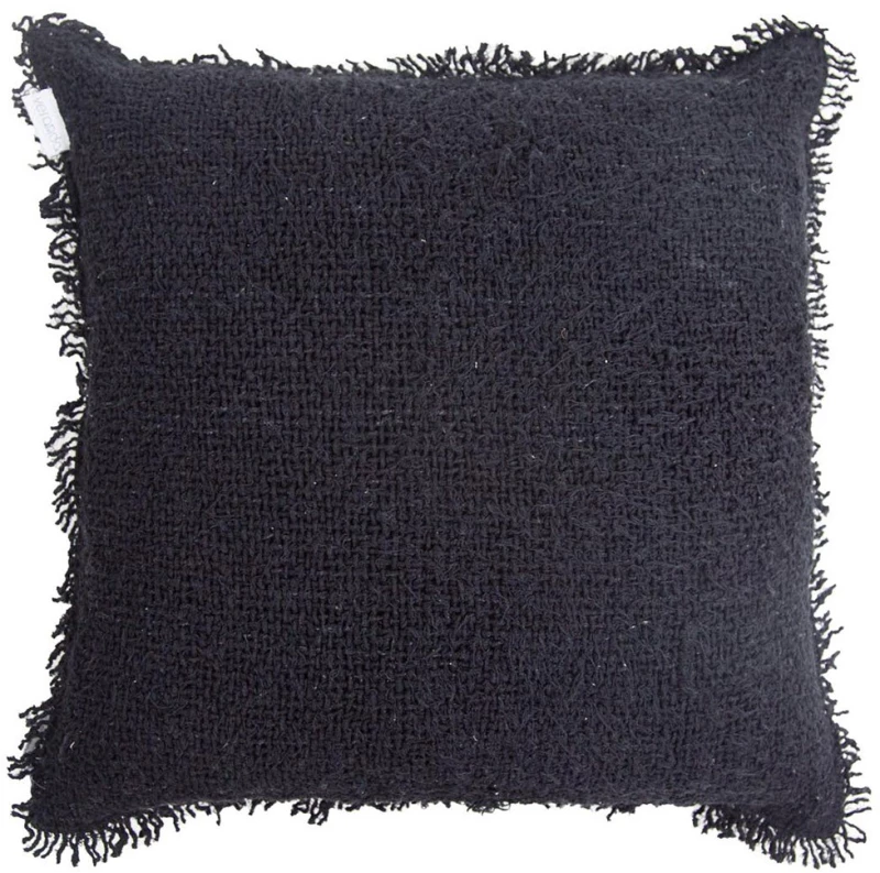 Μαξιλαροθήκη Διακοσμητική 0860009 50x50cm Black Soulworks 50X50 Λινό