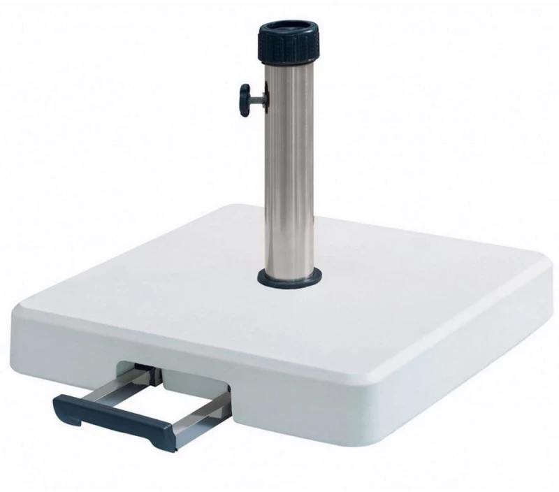 Βάση Ομπρέλας 35 kgr Με Λαβή Και Ρόδες 50Χ50 cm LTH35-W White
