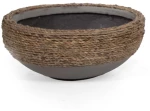 Γλάστρα Concrete M 0830032 37x37x17cm Grey-Natural Soulworks Τσιμέντο