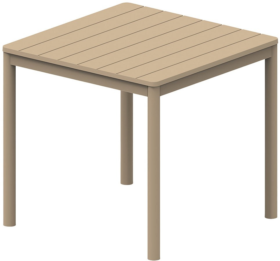 Τραπέζι Πολυπροπυλένιου 251429 80x80cm Taupe