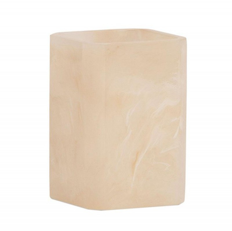 Ποτηροθήκη Nacar AH-BA24193 7,5x7,5x11cm Beige Andrea House Acrylic