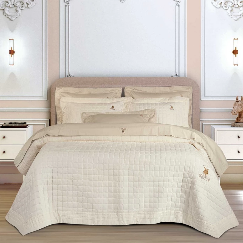 Κουβερλί 2355 Ecru Greenwich Polo Club King Size 240x250cm Microfiber