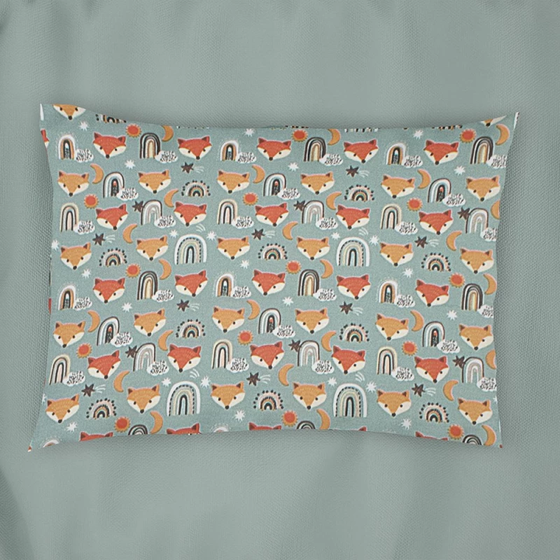 Μαξιλαροθήκη Παιδική Fox 528 Pale Cyan DimCol 35X45 35x45cm 100% Βαμβάκι