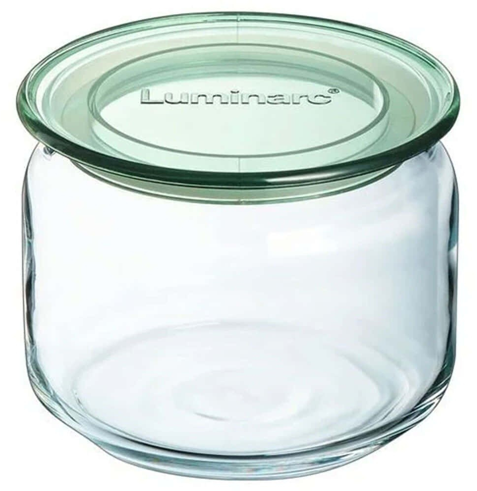 Δοχείο Αποθήκευσης Pure V6216 500ml Clear-Green Luminarc Γυαλί